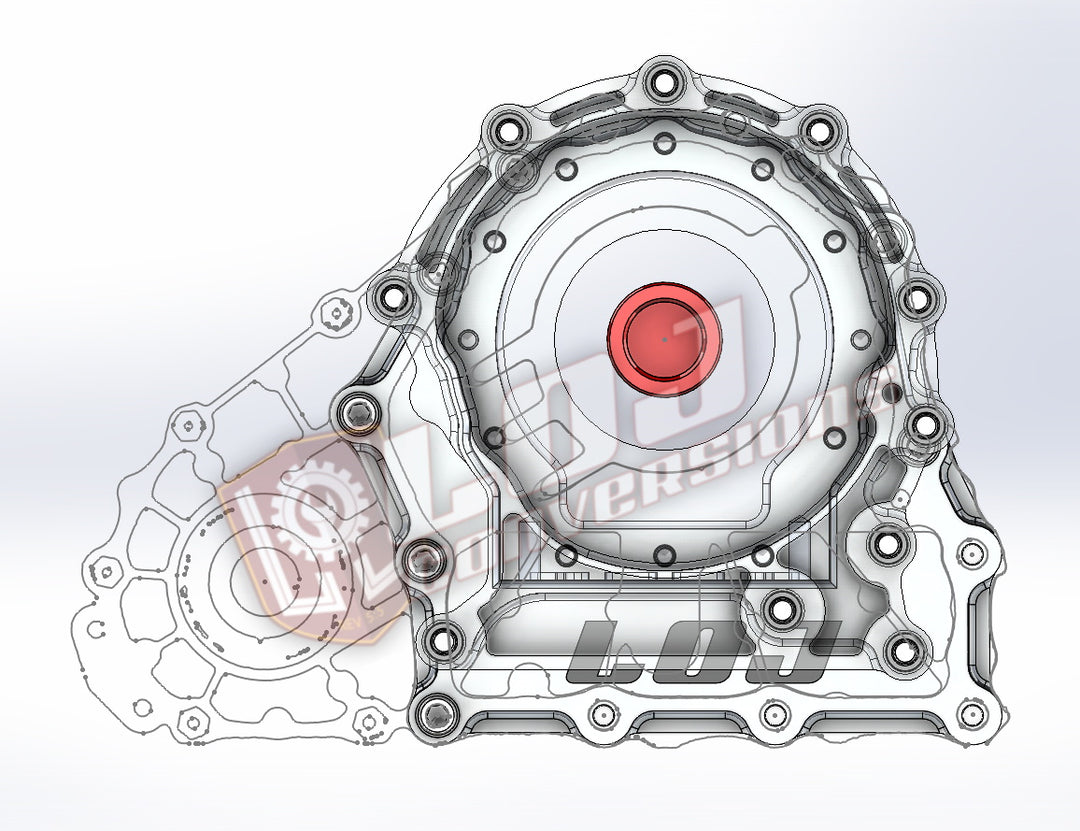 Infiniti AWD to Alfa 8HP75 Transfer Case to Transmission Adapter
