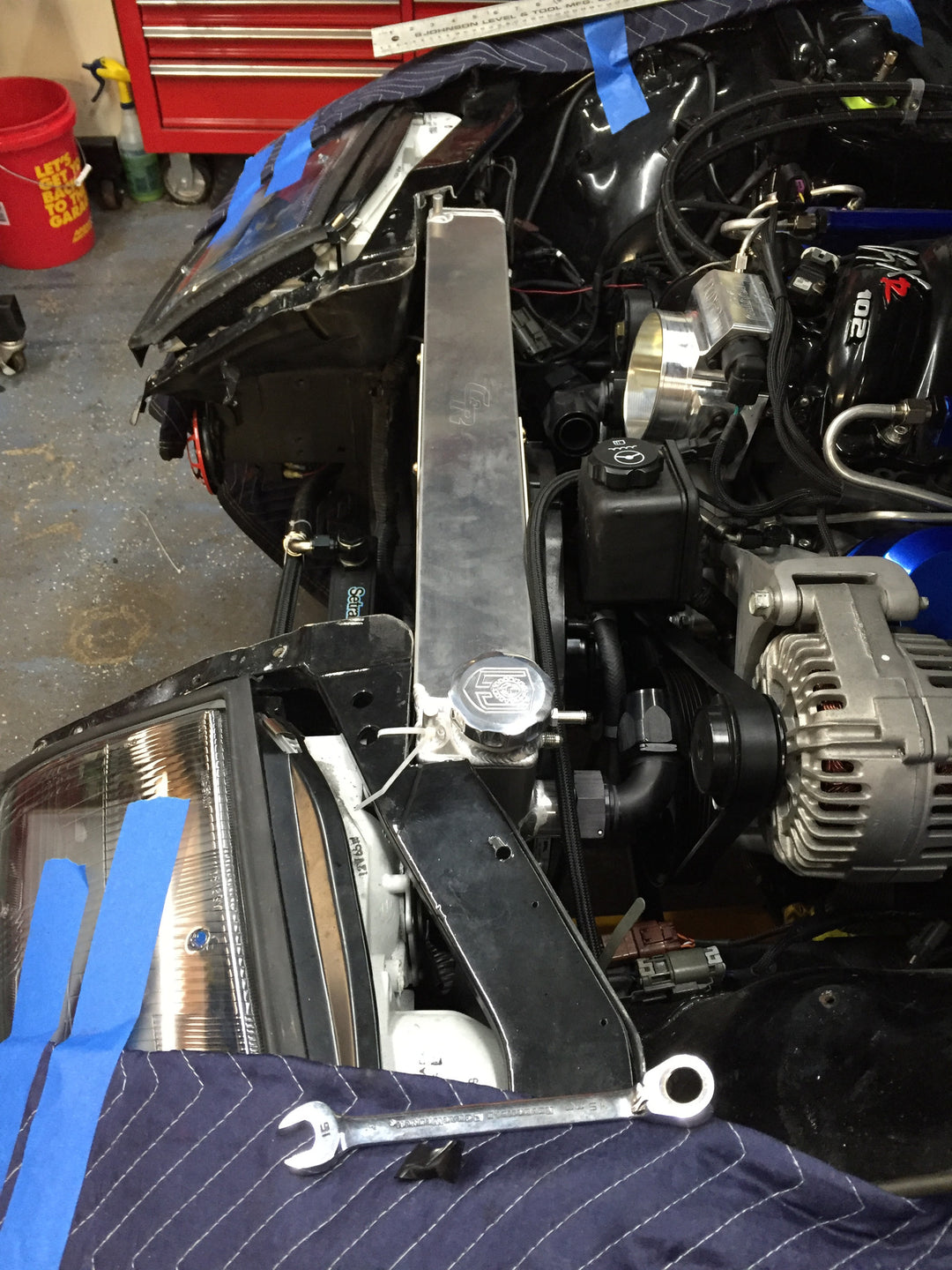 300ZX LSx Swap Race Radiator – LOJ Conversions